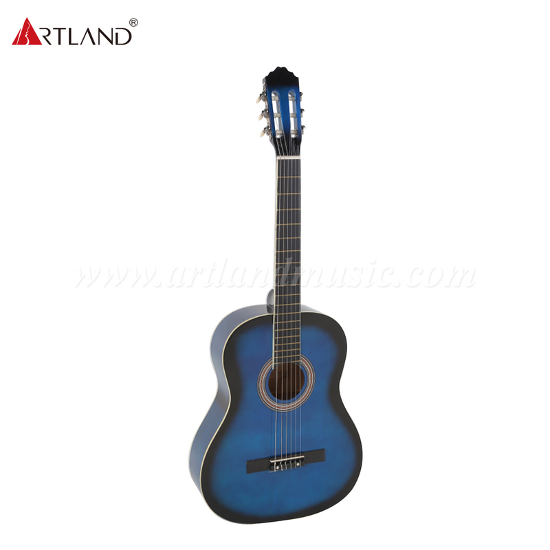 Chitarra classica Artland Guitar Linden Top sul retro e sui lati (CG852)