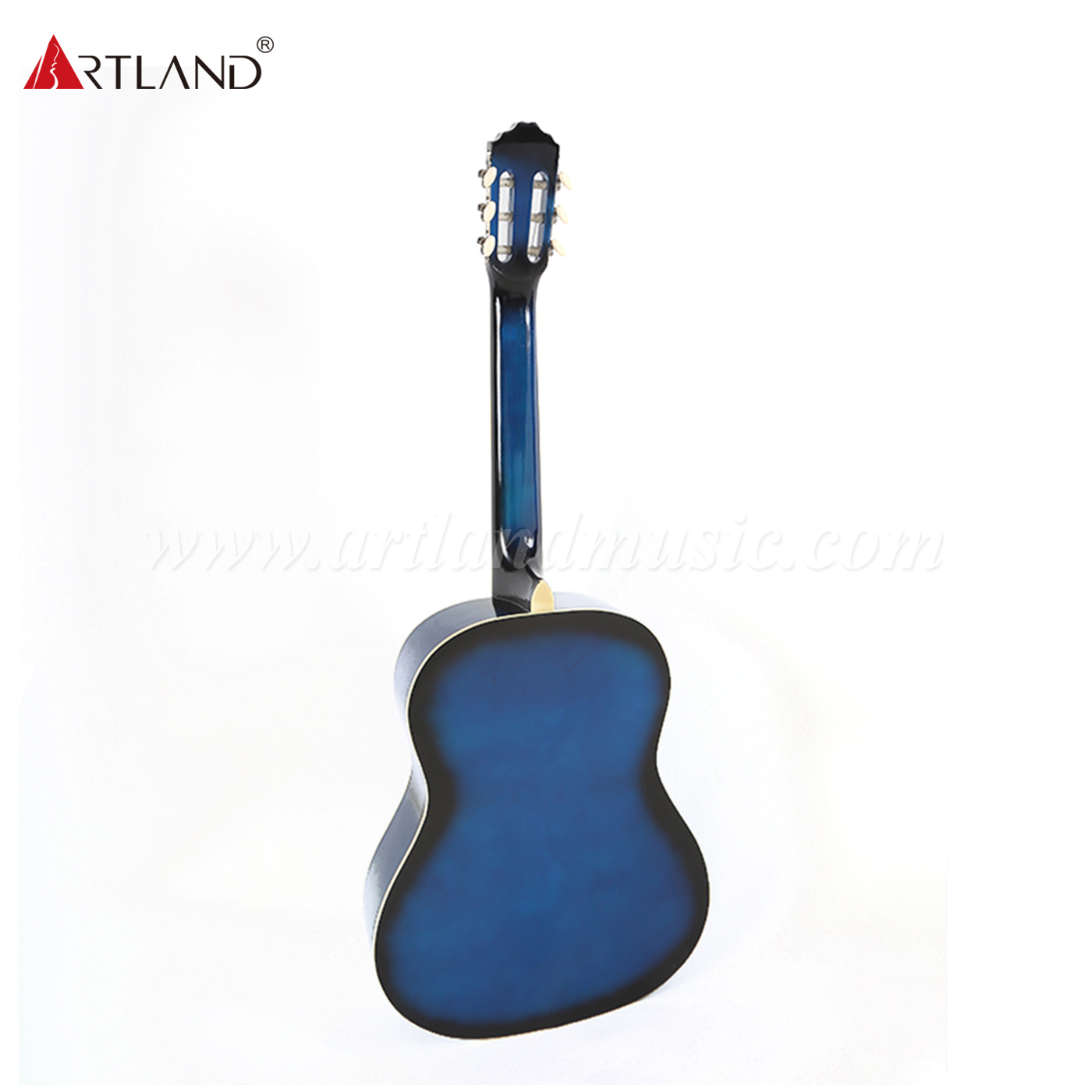 Chitarra classica Artland Guitar Linden Top sul retro e sui lati (CG852)
