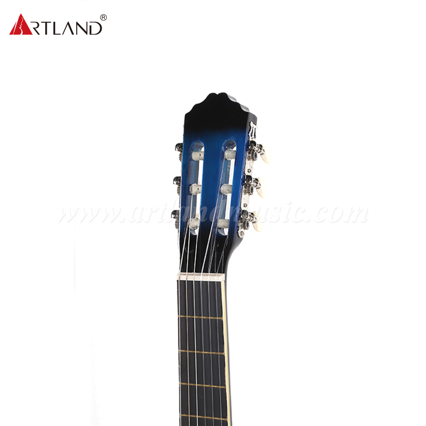 Chitarra classica Artland Guitar Linden Top sul retro e sui lati (CG852)
