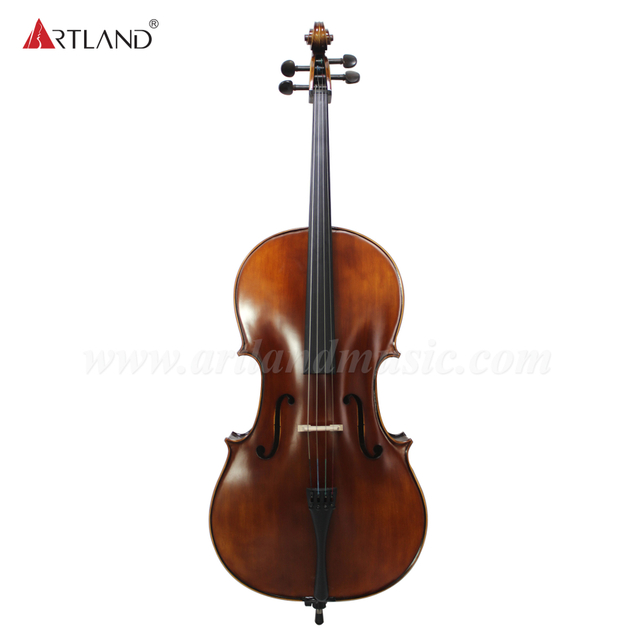  Violoncello di grado generale di alta qualità con vernice per raccordi in ebano macchiata a mano (GC104H)