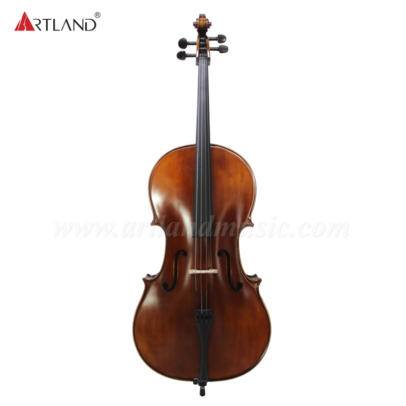  Violoncello di grado generale di alta qualità con vernice per raccordi in ebano macchiata a mano (GC104H)