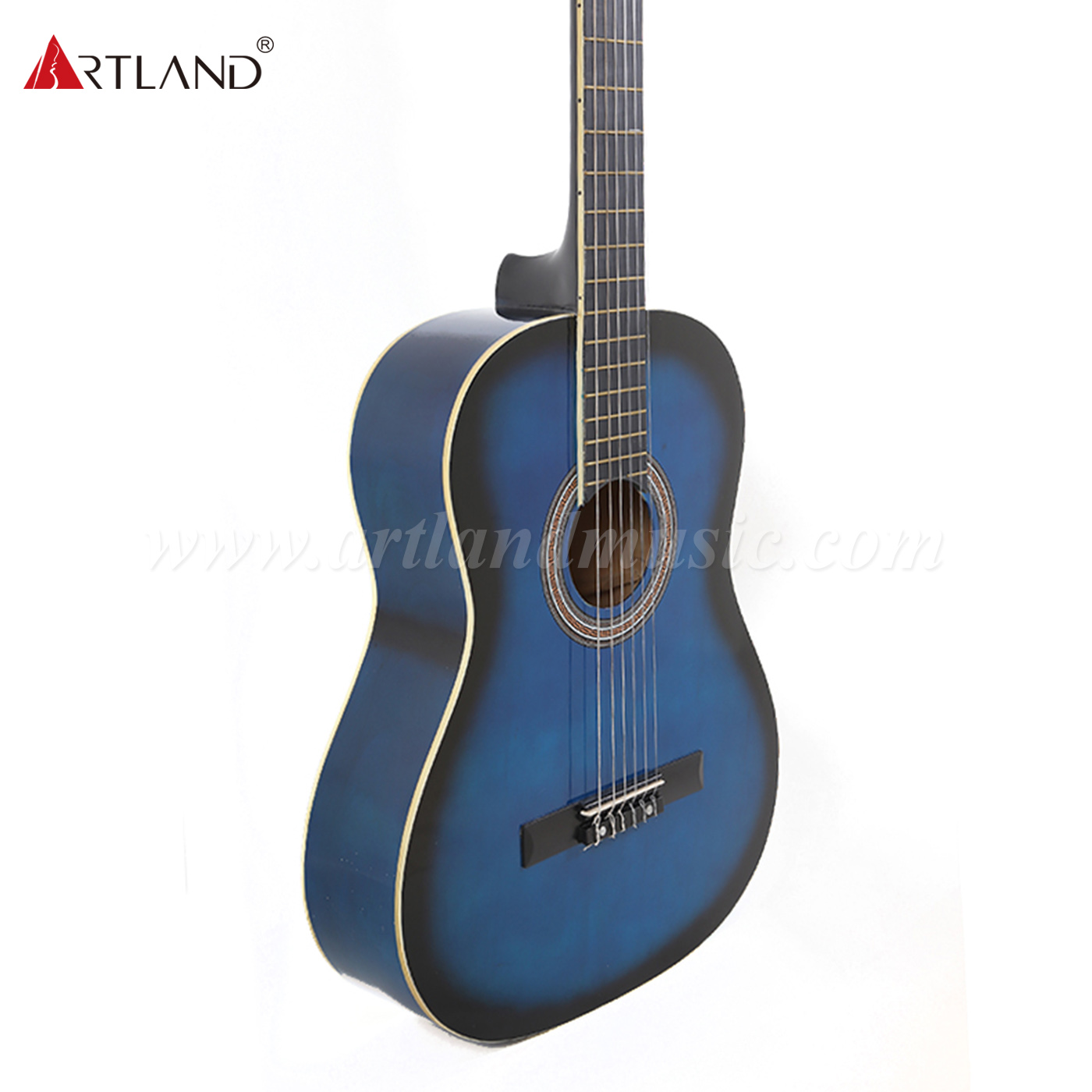 Chitarra classica Artland Guitar Linden Top sul retro e sui lati (CG852)