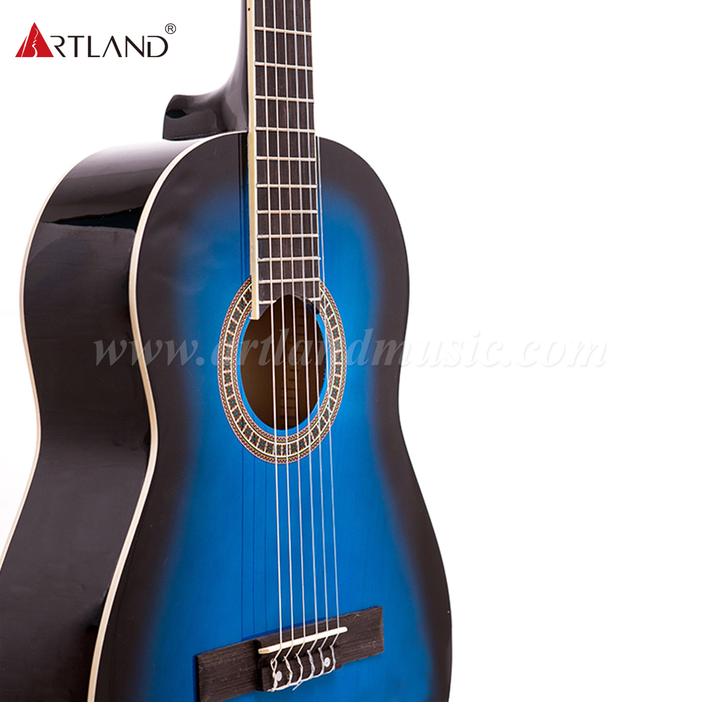 Chitarra classica blu con fondo e lati superiori in tiglio (CG860BL)