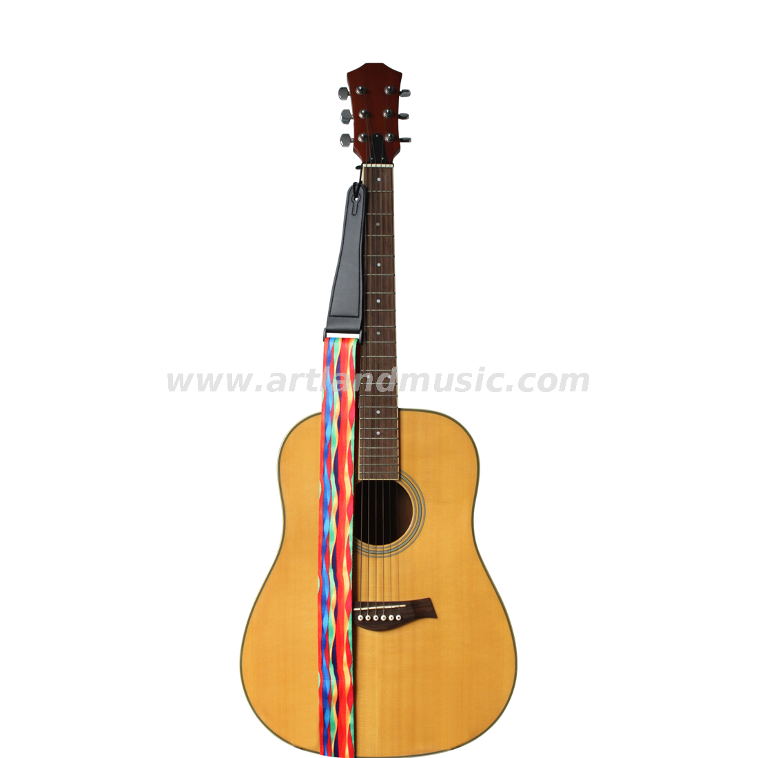 Tracolla per chitarra arcobaleno con tasca portaoggetti (GSW01)