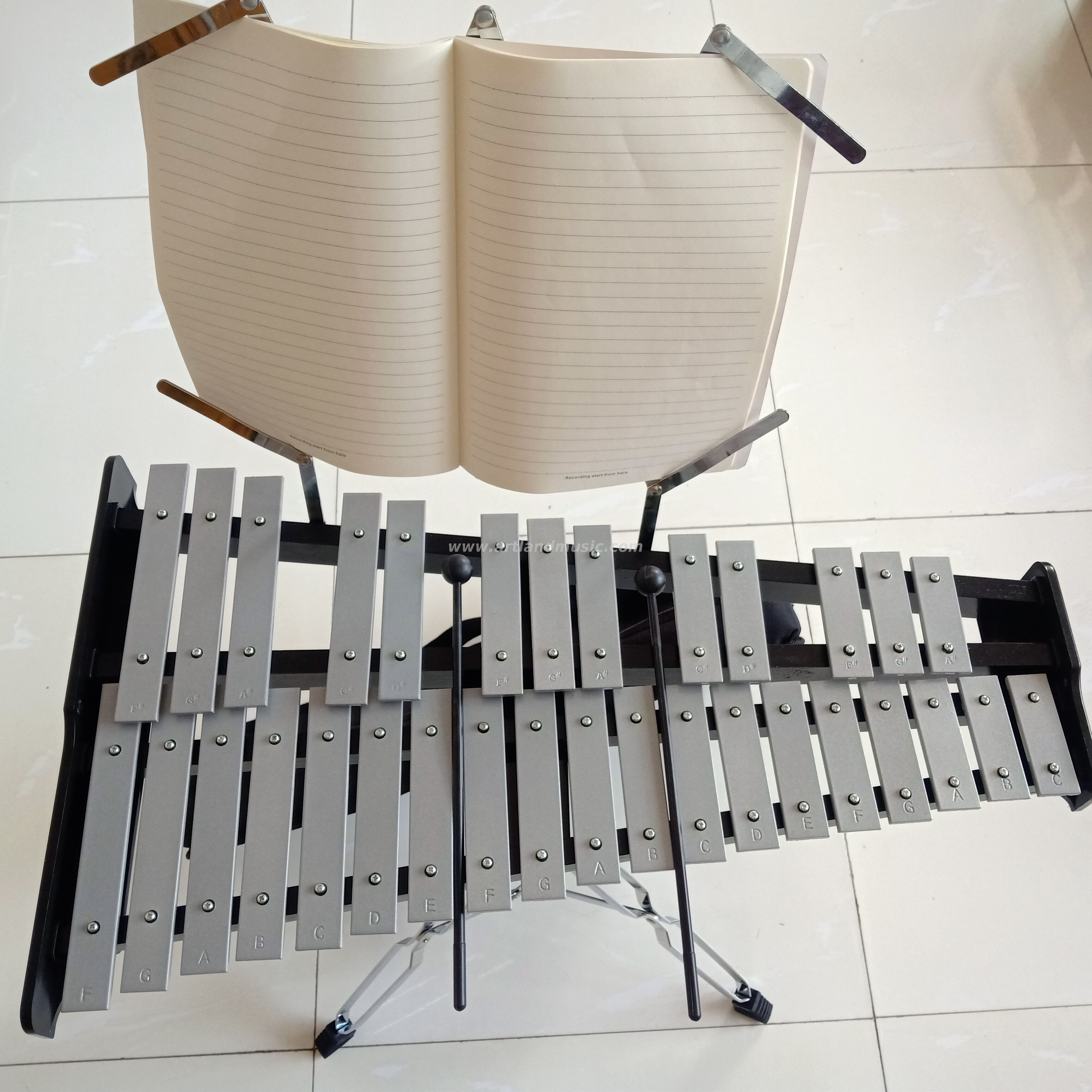 Kit di percussioni xilofono Glokenspiel a 32 note