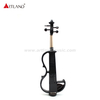 Violino elettrico in tiglio nero con fiocco di colore nero (EV003)