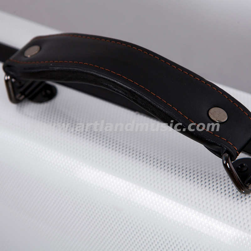 Custodia per violino oblunga composita in fibra di carbonio bianca (SVC005P) all'ingrosso