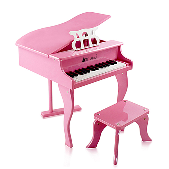 Strumento per pianoforte per bambini/giocattolo Rosa Bianco Nero