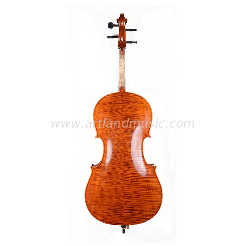 Violoncello fatto a mano con bella fiamma di alta qualità (AC500)
