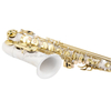Chiave sassofono contralto in mib, corpo bianco laccato oro (AAS5505CW)