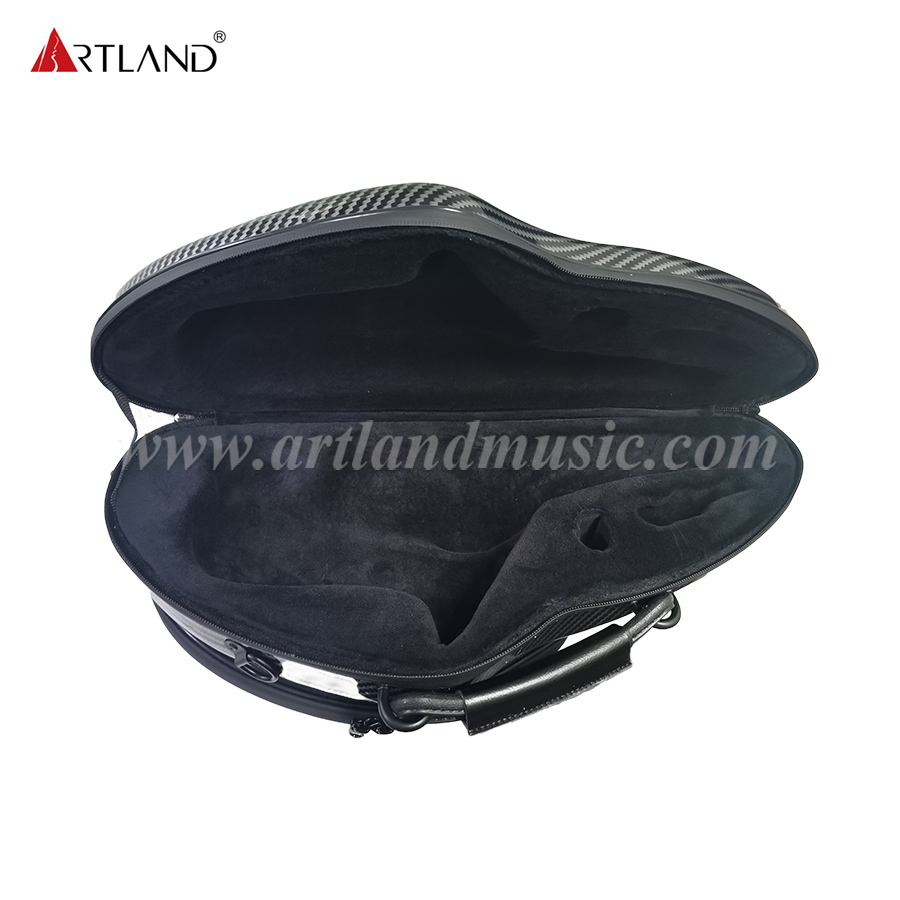 Custodia per sassofono soprano curvo in composito di carbonio e pacchetto di accessori