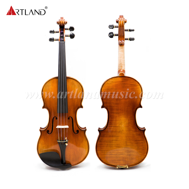Violino fatto a mano con fondo in un unico pezzo (AVA100S)