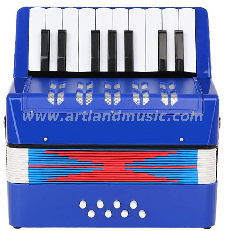17 tasti 8 bassi mini piccolo giocattolo fisarmonica a pianoforte strumento musicale educativo per bambini, regalo con scatola colorata