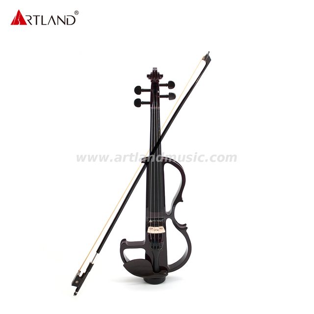 Violino elettrico in tiglio in più colori con arco colorato abbinato (EV003)