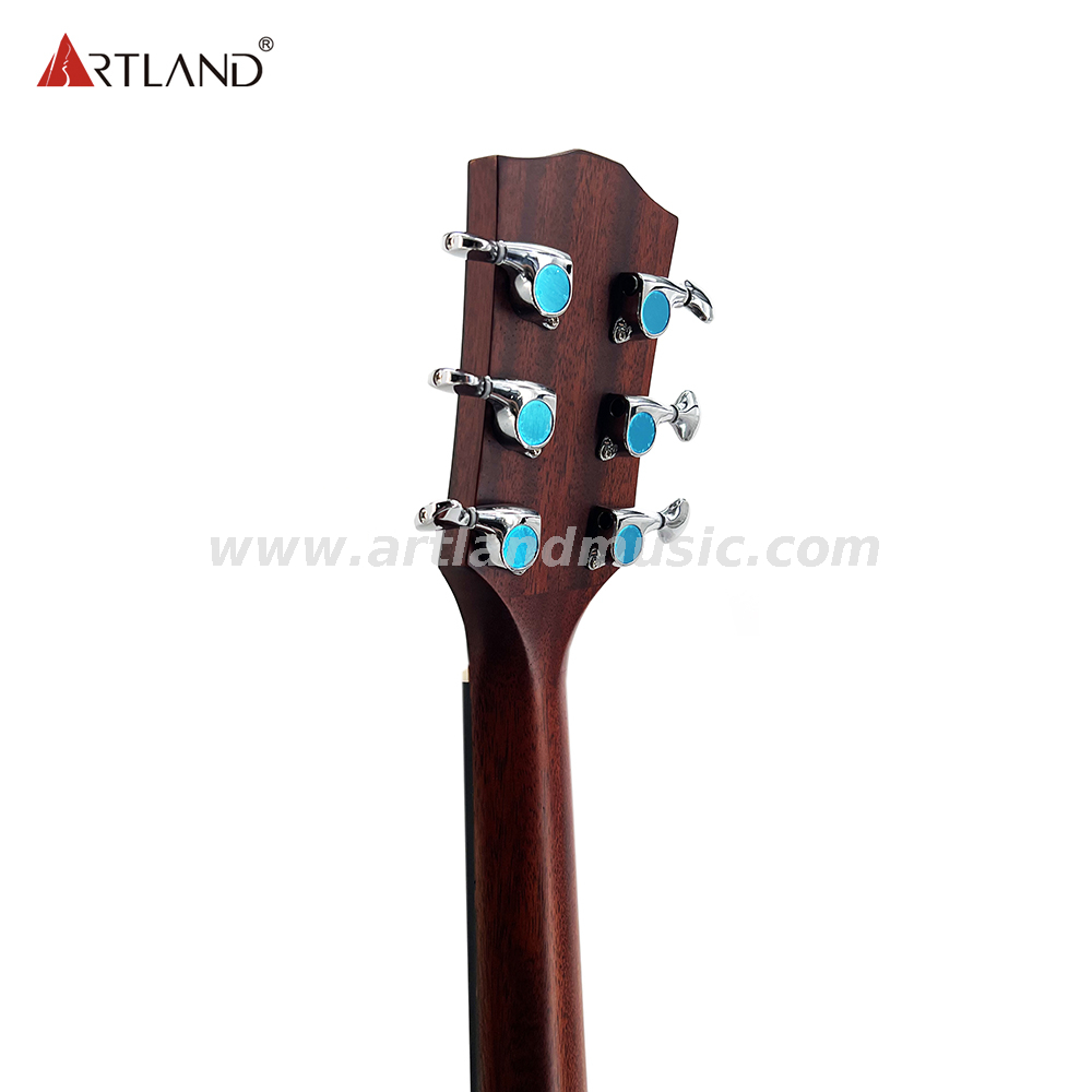 Chitarra acustica con finitura opaca con top in mogano massiccio Cutway da 41 pollici