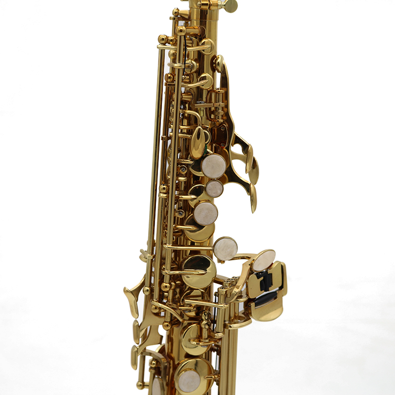 Sassofono soprano modello entry laccato oro, chiave in Sib （ASS3505G）