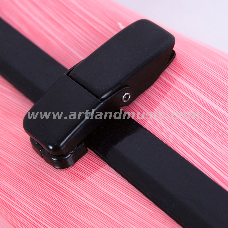 Custodia per violino leggero triangolare in fibra di carbonio rosa (SVC002P)