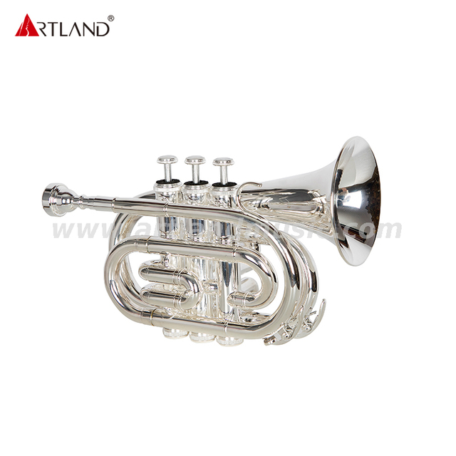 Tromba tascabile placcata argento per studenti AHD4510S