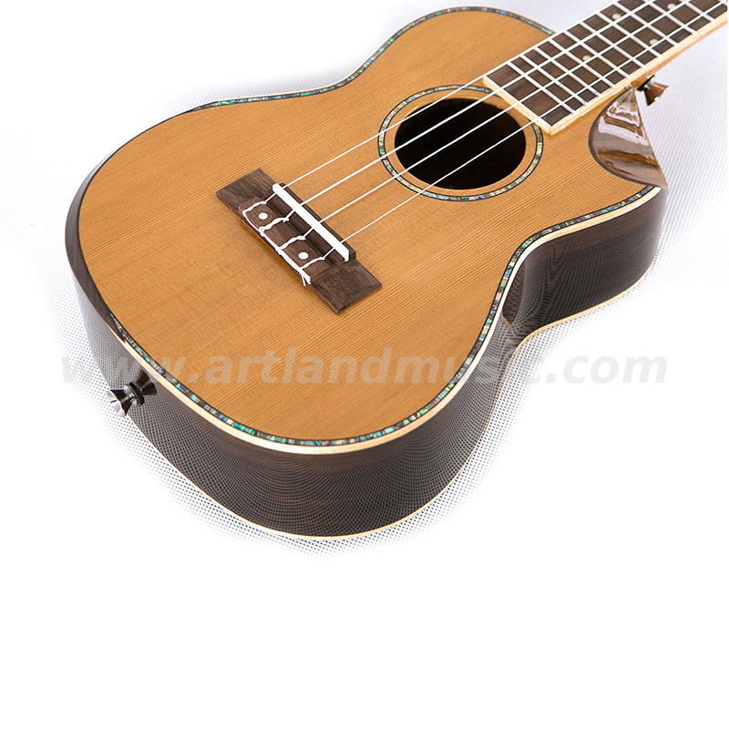 Ukulele 24' Nature Color Wholesale (UKC432) Finitura lucida