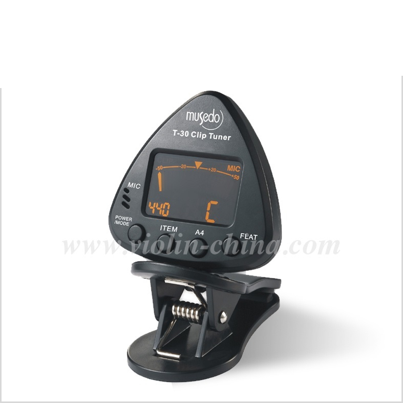 Accordatore clip-on universale per chitarra basso violino (T-30)