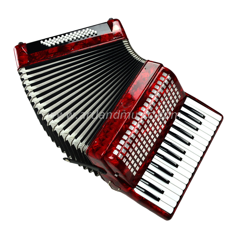 Fisarmonica a piano 30 tasti 48 bassi rossa (AT3048-A) all'ingrosso