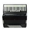 Fisarmonica a piano 37 tasti 96 bassi nera 9 cori (AT3796)