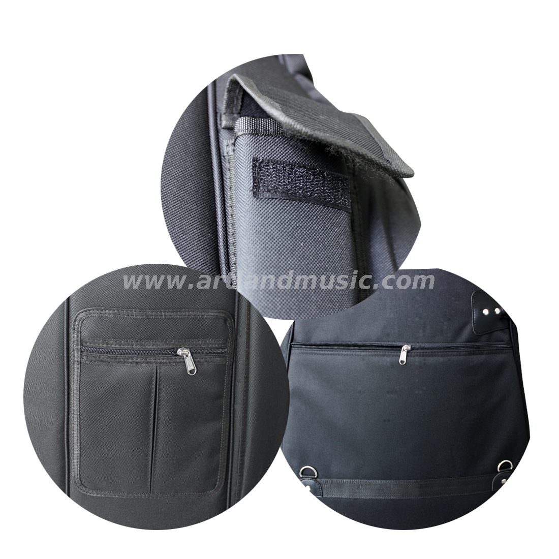 Borsa per violoncello di alta qualità da 20 mm di colore nero Nuovo (BGC120) 