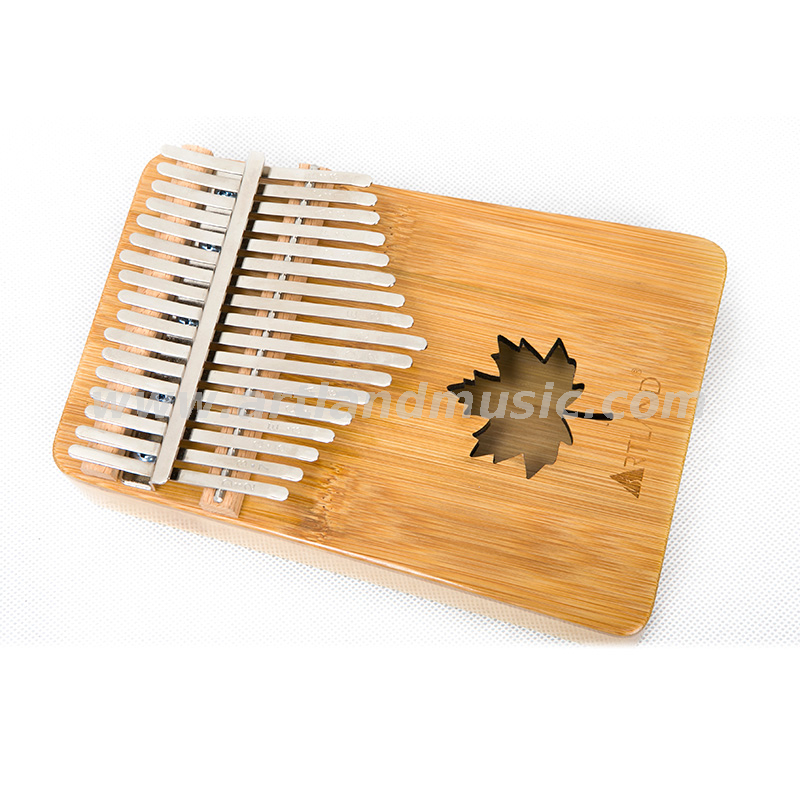 Pianoforte a pollice a 17 tasti Bamboo Kalimba (ATKM-1710) Natura, confortevole