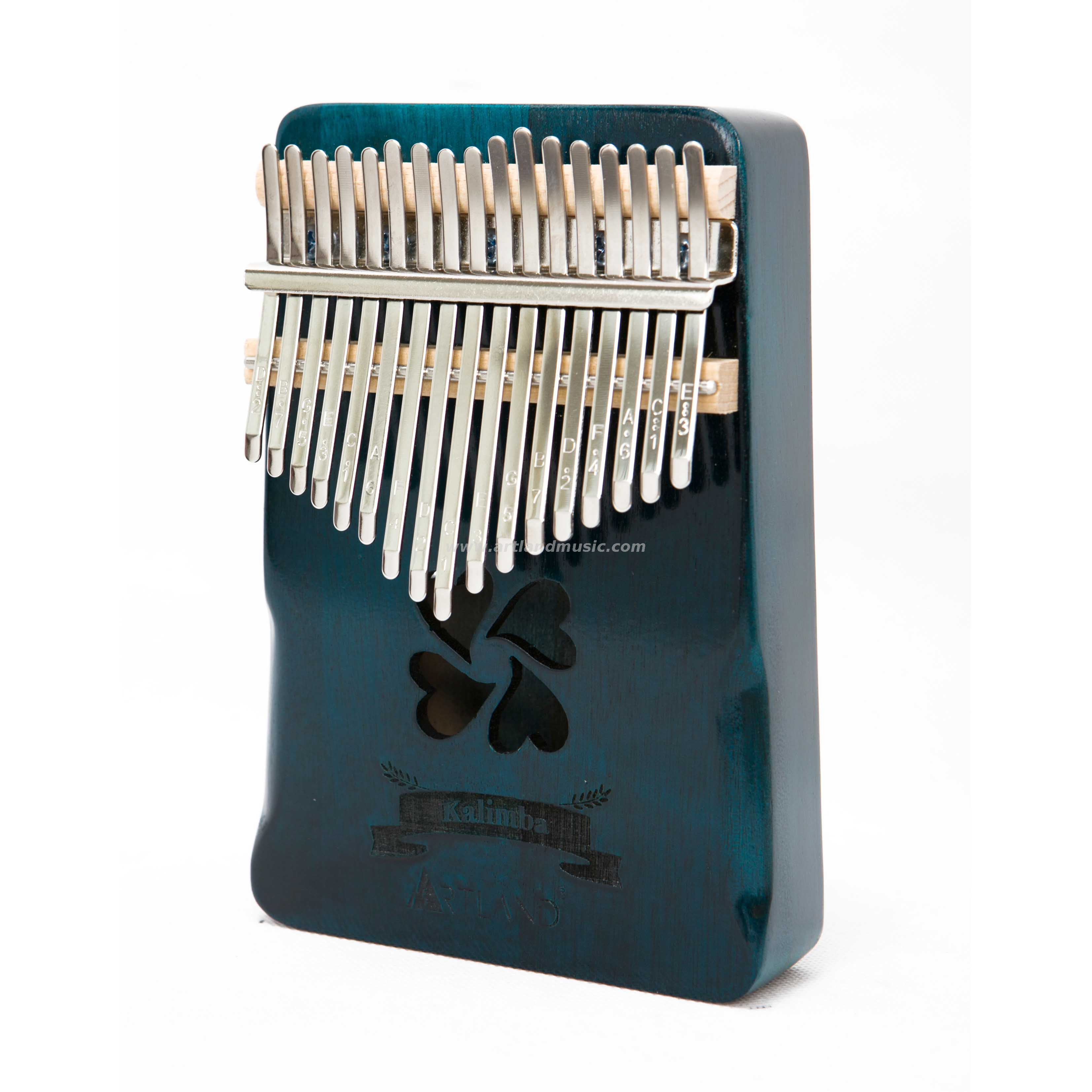 Paramano 17 tasti pianoforte a pollice in pino Kalimba, quadrifoglio (ATKM-1711)