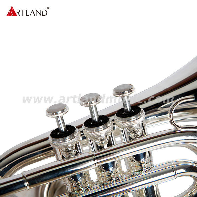 Tromba tascabile placcata argento per studenti AHD4510S