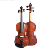 Violino da studente in abete rosso massiccio fiammato fatto a mano con custodia oblunga, archetto per violino e colofonia (MV130)