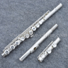 Flauto professionale in cupronichel importato placcato argento a 16 fori aperti (AFL6507)