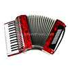 Fisarmonica a piano 30 tasti 48 bassi rossa (AT3048-A) all'ingrosso