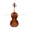 Violino da studente in abete rosso massiccio fiammato fatto a mano con custodia oblunga, archetto per violino e colofonia (MV130)