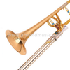 Trombone laccato oro in Sib/Fa (AT990)