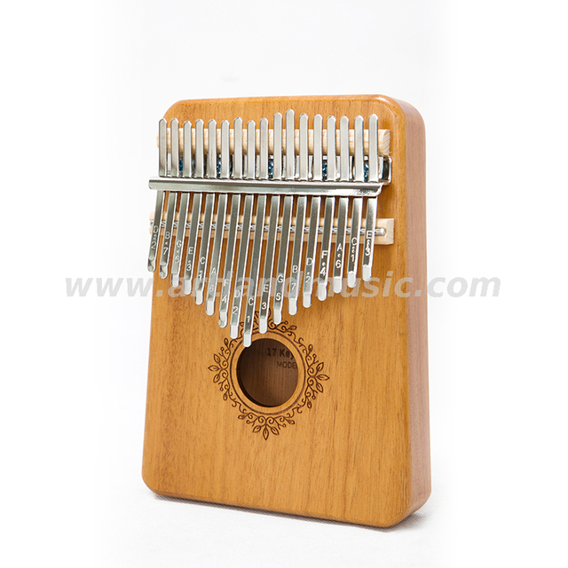 Kalimba in mogano a 17 tasti, pianoforte a pollice naturale (ATKM-1714)