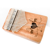 Pianoforte a pollice a 17 tasti, mogano Kalimba, natura（ATKM-1708）