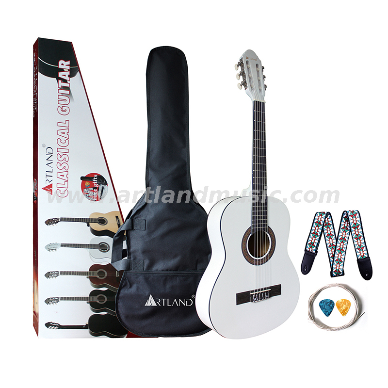 Set chitarra classica colore bianco prezzo all'ingrosso (CG860WT)