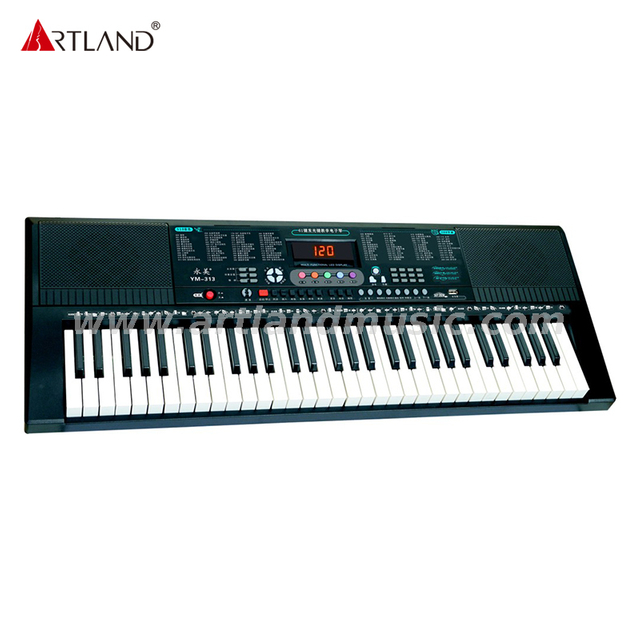 Tastiera illuminata con 61 tasti in stile pianoforte YM-313