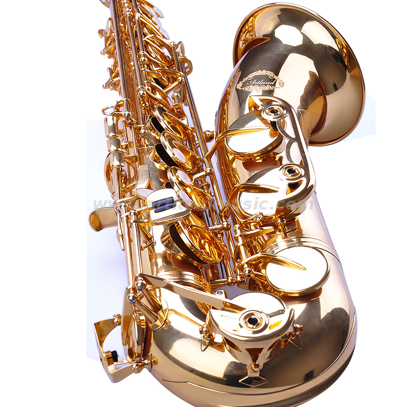Sassofono tenore professionale con finitura laccata dorata chiave Sib (ATS4506)