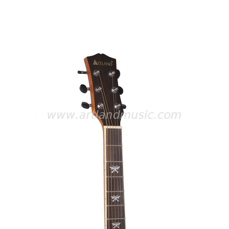 Fornitore di chitarre acustiche Chitarra acustica con fondo e lato in palissandro con top in abete (AG4218)