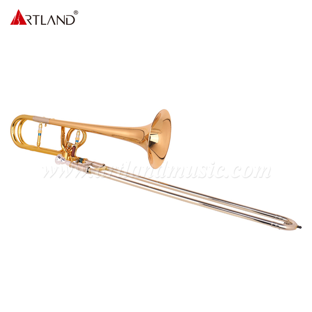 Trombone tenore sib/fa laccato oro (ASL-990)