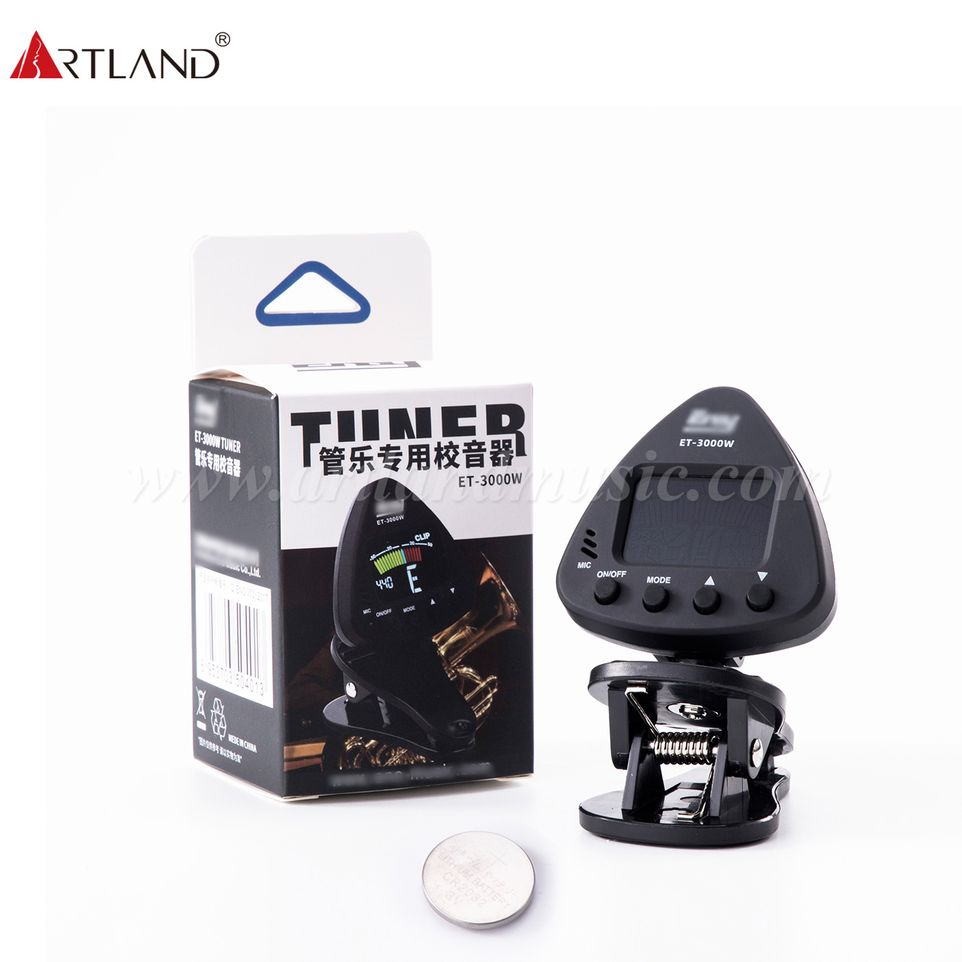 Cromatico, chitarra, violino, ukulele, basso, sintonizzatore (ET-300W)