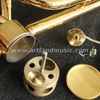 Trombone laccato oro in Sib/Fa (AT990)