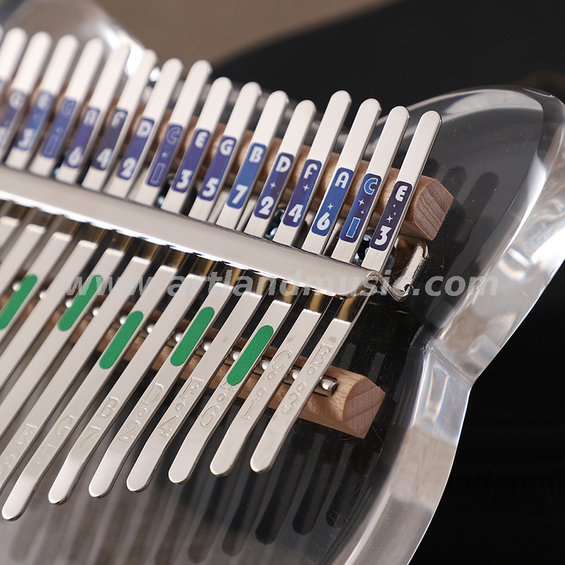 Pianoforte Kalimba in cristallo a 17 tasti per pollice (KTP-06)