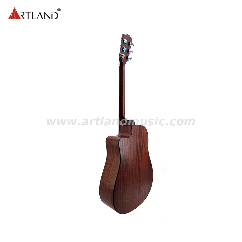 Chitarra acustica con finitura opaca con top in mogano massiccio Cutway da 41 pollici