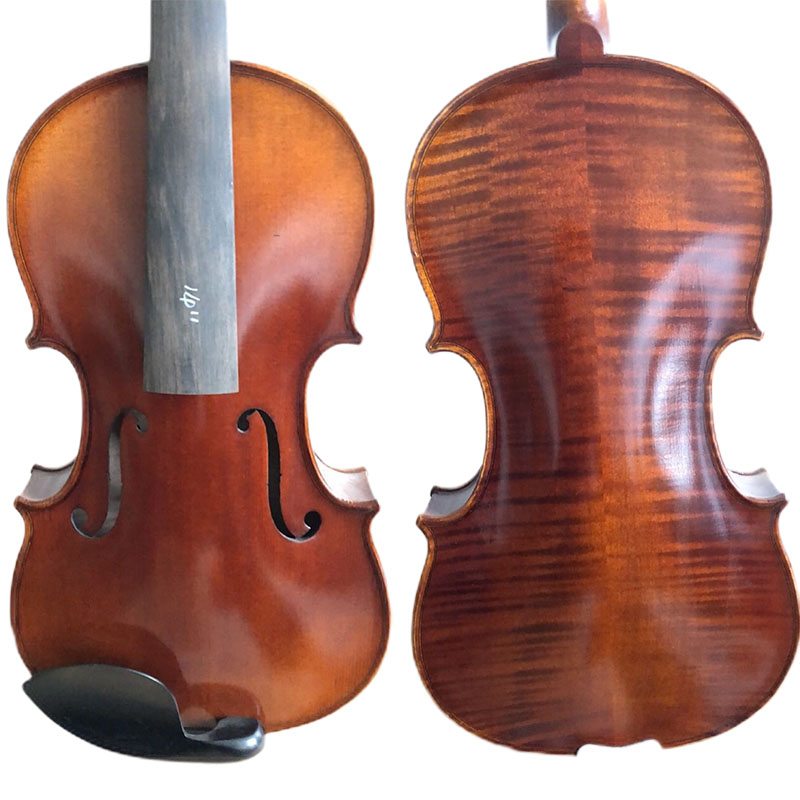 Sono disponibili viola completamente realizzate a mano con raccordo in ebano in diversi colori 