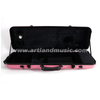 Custodia per violino oblunga in composito di fibra di carbonio rosa (SVC005P) leggera