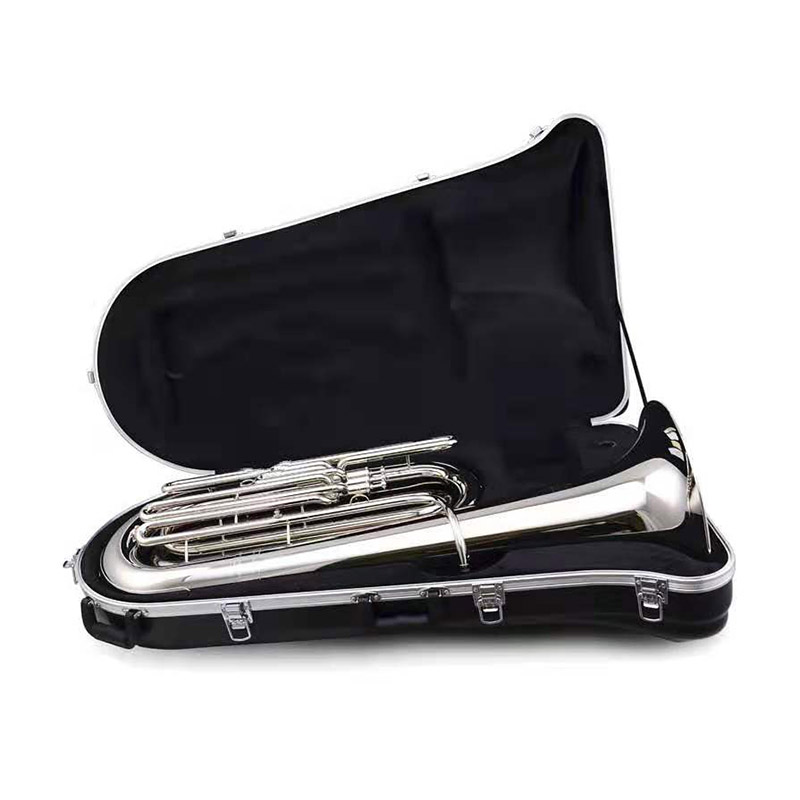 Chiave di Tuba placcata in nichel di BB con custodia in ottone per accordatura (ATTB310)