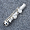 Flauto professionale in cupronichel importato placcato argento a 16 fori chiusi (AFL5509)